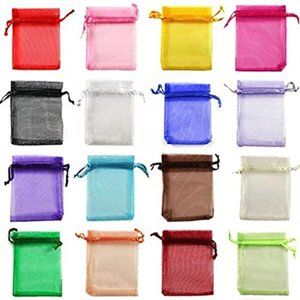 100 Pieces Assorted Color Drawstring Pouches NWT